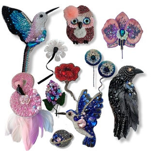 Вышить брошь легко