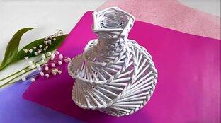 Плетëные поделки из бумажной лозы