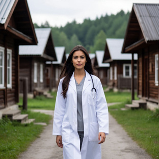 Белый халат