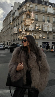 Шуба из меха ламы