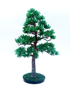 Дерево из бисера. Сосна. Мастер-класс