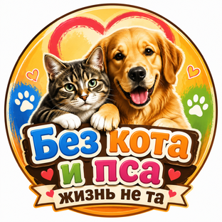 Без кота и пса — жизнь не та