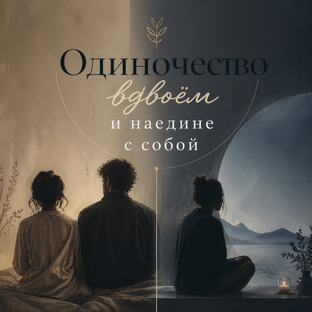 ОДИНОЧЕСТВО ВДВОЕМ И НАЕДИНЕ С СОБОЙ  
