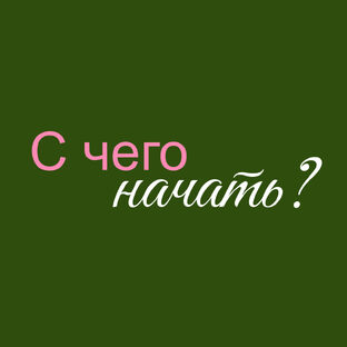 С чего начать?