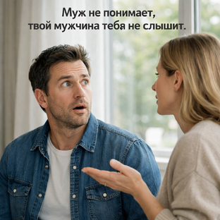 муж не понимает, твой мужчина тебя не слышит 