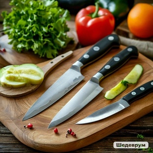 Инструменты для готовки салатов.