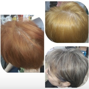 Окрашивание волос.