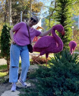 Мини-видео с демонстрацией вязаных изделий 