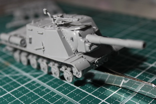 Стройка ИСУ-152 (Звезда, 1/72)