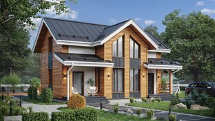 Каркасный дом КД 131 Луховицы Коломна