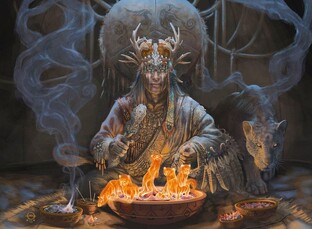 У очага шамана