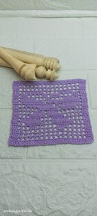 Салфетки в технике филейного вязания.