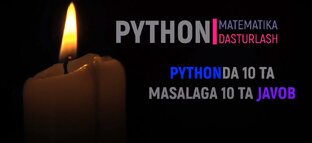 PYTHONDA MASALALAR | ПРОБЛЕМЫ В PYTHON