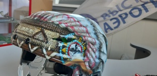 аэрография на шлем