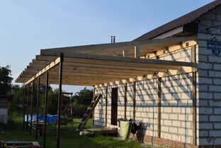 навес-веранда своими руками