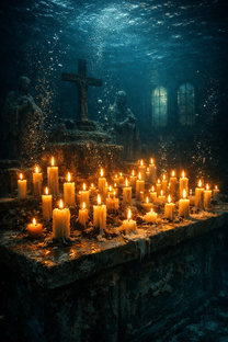 деревня ушла под воду вместе с храмом