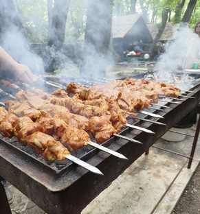 Еда на на мангале