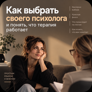 Как выбрать своего психолога и понять, что терапия работает