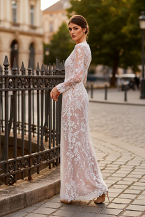 Кружевные свадебные платья