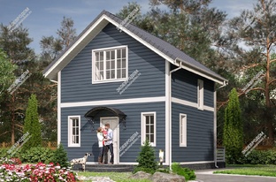 Проекты небольших домов из СИП панелей — подборка проектов