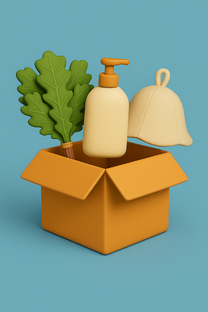 Распаковка банных товаров