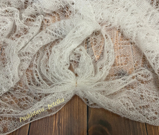 Палантин "Ажурные ромбики"