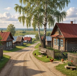 Деревня моя деревяная, дальняя.