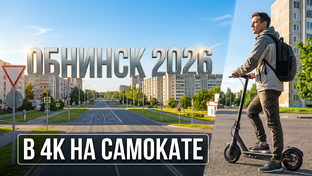 Обнинск в 4К на самокате