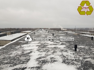 Капитальный ремонт кровли с устройством монолитного  покрытия ВИР-ПЛАСТ