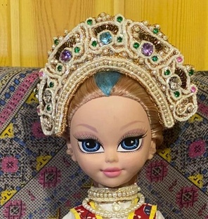 Мастер класс по созданию Русского головного убора. Миниатюра.