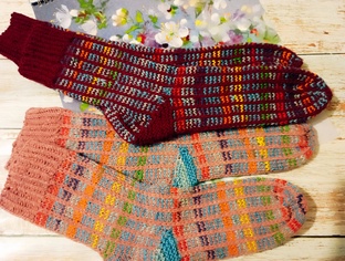 Свяжем носочки для Мамы и Дочки. Сезон 2* 🧦