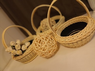 Корзинки из искусственного ротанга