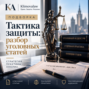 Тактика защиты: разбор уголовных статей