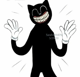 Cartoon cat 🖤