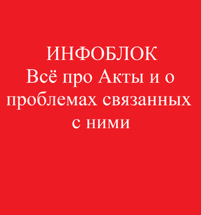 ИНФОБЛОК - АКТ и ПРОБЛЕМЫ