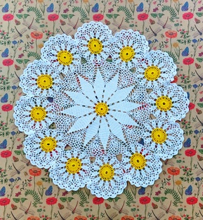 Ромашковые мотивы крючком🌼💛🌼