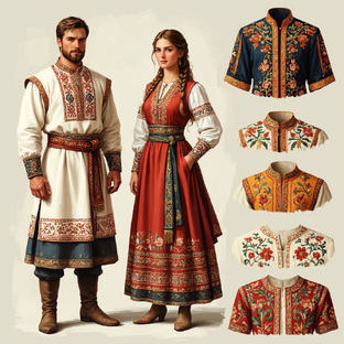 История костюма Древняя Русь