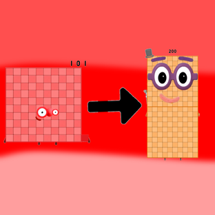 My fanmade Numberblocks 101-199