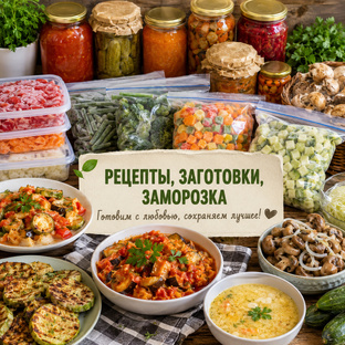 Сезонные рецепты: лето и осень 🍅🥒🍆