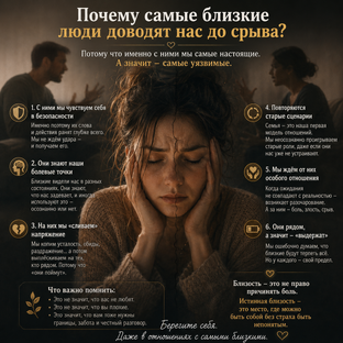 Почему самые близкие люди доводят нас до срыва