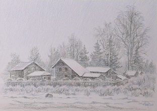 Рисование карандашами
