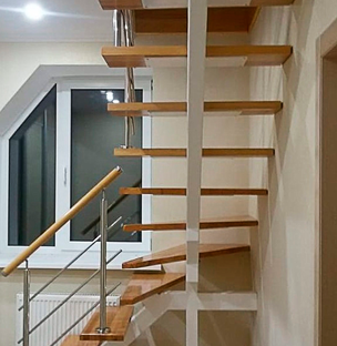 Очередной проект от "Олимп Каркас" лестницы