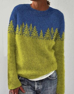 Два цвета пряжи в одном изделии.