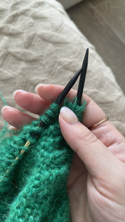 Как набирать петли на спицы