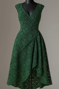 Платье из квадратных мотивов