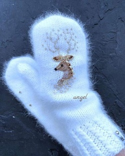 Женские варежки спицами мастер-класс ы