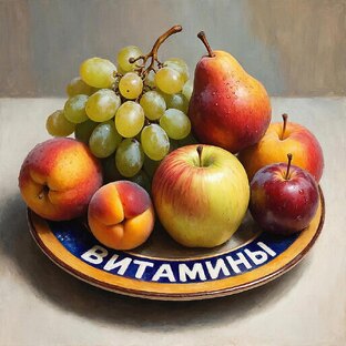 Витамины на тарелке