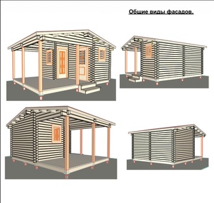 Проект дома и построек на даче