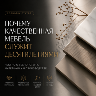 Почему качественная мебель служит десятилетиями: честно о главном ⭐