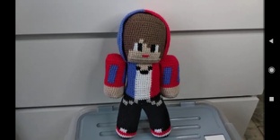 Игрушки крючком Майнкрафт 